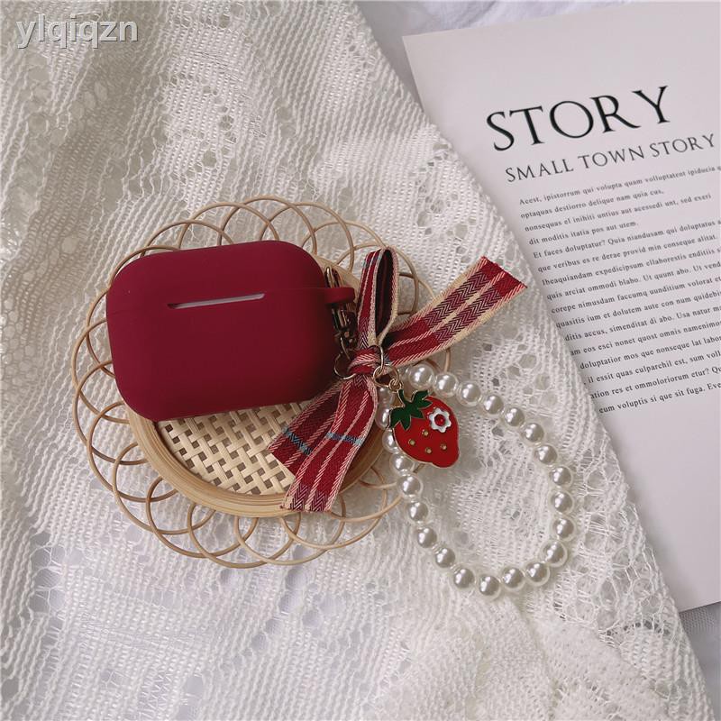 Vỏ Bảo Vệ Hộp Sạc Tai Nghe Airpods Pro Bluetooth Họa Tiết Sọc Caro Đính Nơ Kiểu Vintage | BigBuy360 - bigbuy360.vn