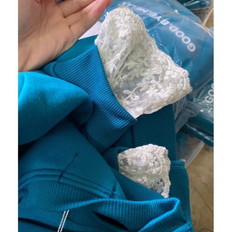 ÁO NỈ PHỐI TAY REN 394 | BigBuy360 - bigbuy360.vn