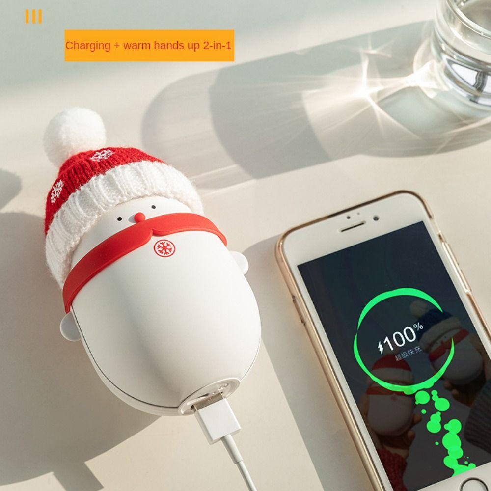 Thiết Bị Sưởi Ấm Tay Bằng Điện 6000mAh Hình Người Tuyết