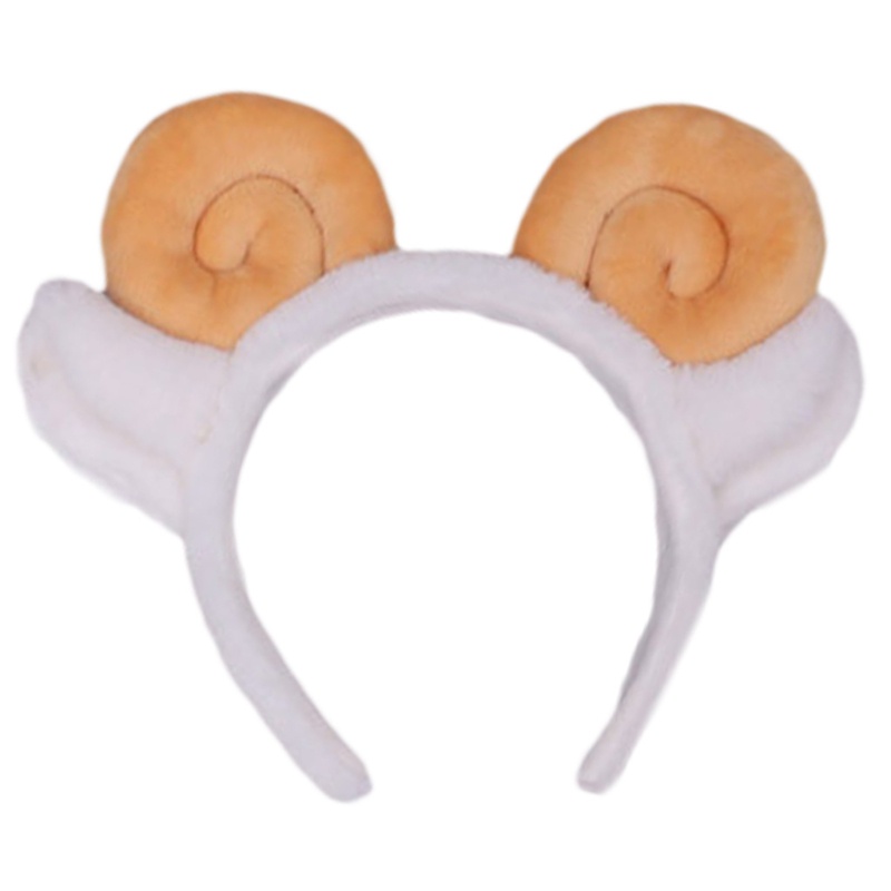 Băng Đô Tai Cừu Nhồi Bông Họa Tiết Hoạt Hình Dùng Hóa Trang