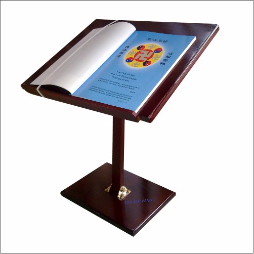 Bàn Đọc Sách - Kệ Đọc Kinh Không In gấp gọn, có dây giữ trang sách