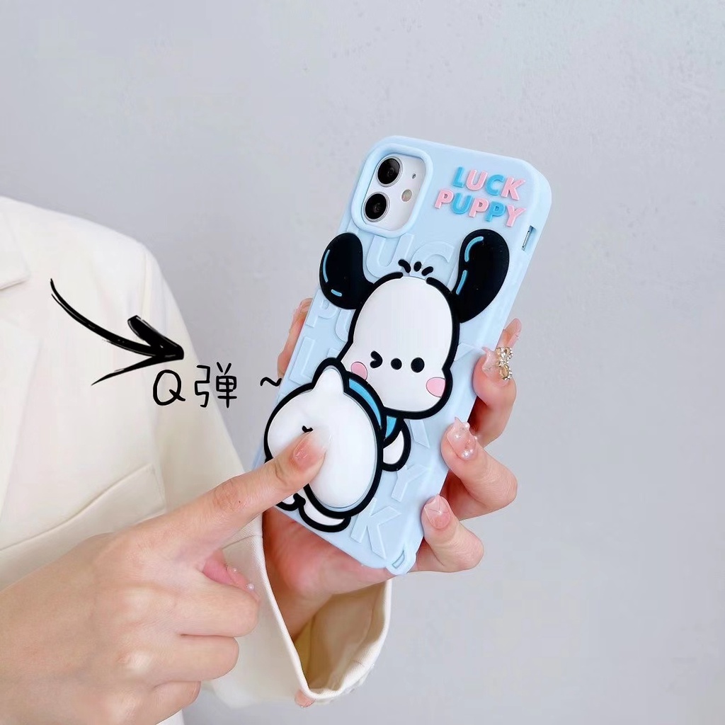 Ốp Điện Thoại Mềm Chống Rơi Họa Tiết Cún Chiapa Hoạt Hình Cho iPhone 11 / 12 / 12PRO MAX / 13PRO MAX / 7 / 8Plus