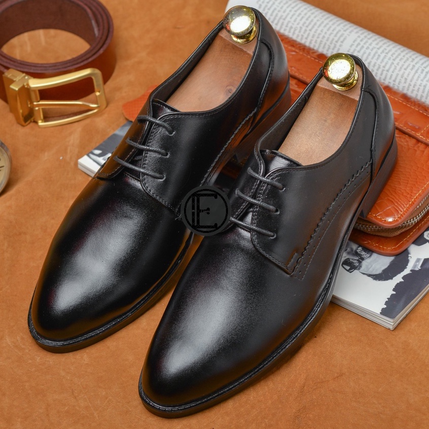 Giày Tây nam dáng Derby cao cấp da bò thật bảo hành 1 năm - Mã T204