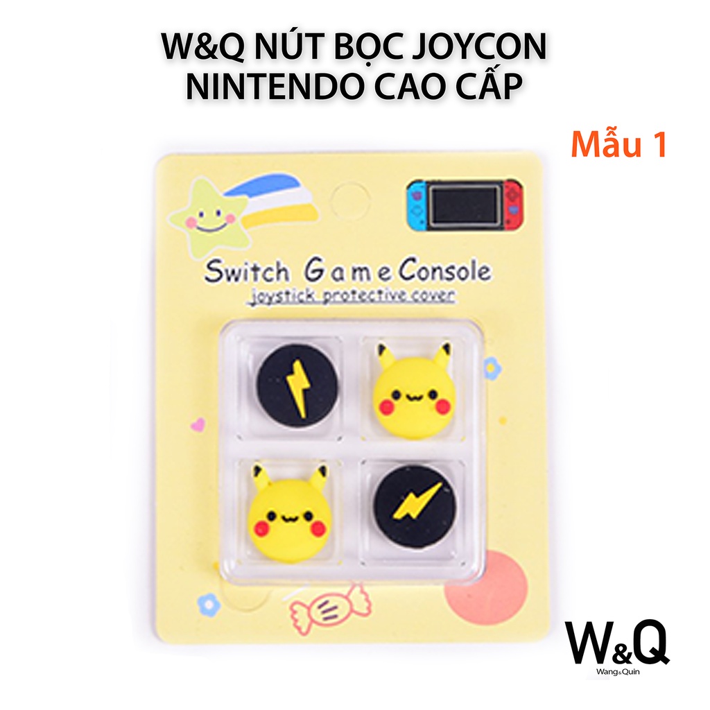 [Sẵn VN] W&amp;Q Set 4 Nút Bọc Analog Joycon Tay Cầm Cho Máy Chơi Game Nintendo Switch / Switch Lite/ OLED  Nhiều Mẫu