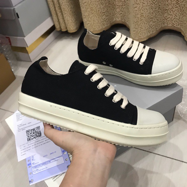 Rick Owen ❤️ Deal sốc ❤️ Giày rick owen cổ thấp đế thơm Full box Carton lạnh | BigBuy360 - bigbuy360.vn