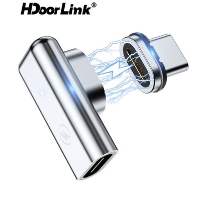 Bộ chuyển đổi từ tính HdoorLink 24 chân Type-C PD 100W Sạc nhanh USB 40Gbs Bộ chuyển đổi USB C 8K HD Hub Đồng bộ dữ liệu cho máy tính xách tay