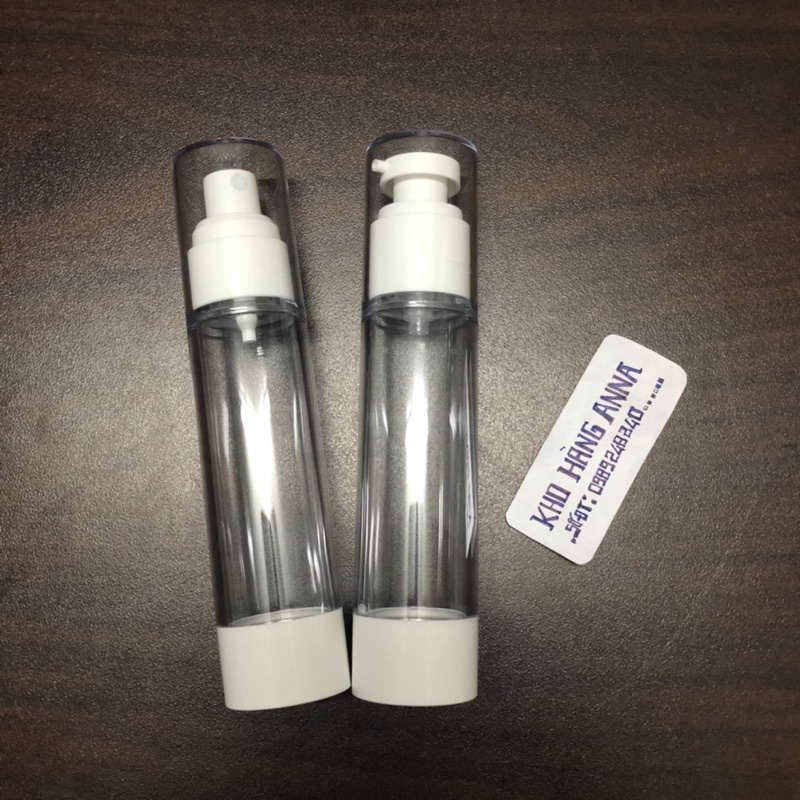 Chai CHÂN KHÔNG Xịt Sương/ Xịt giọt - Chai Bình nhựa trong suốt xịt nước phun sương 100ml/ 50ml/ 30ml/ 20ml/ 15ml / 10ml