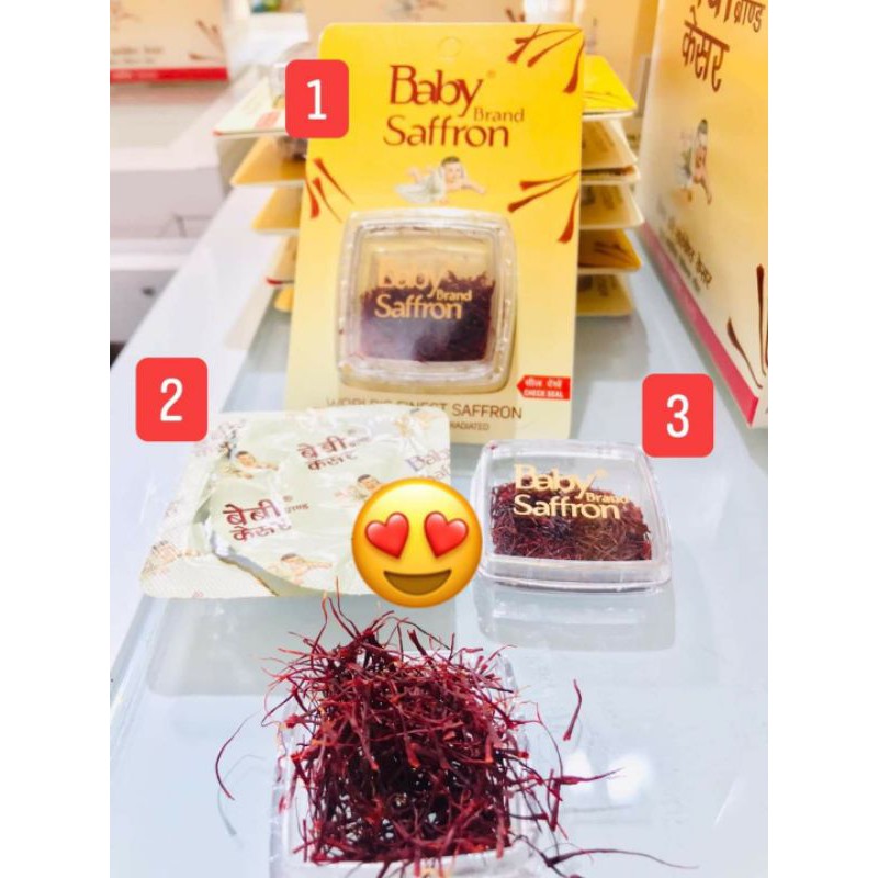 Saffron nhụy hoa nghệ tây BABY SAFFRON, saffron tốt nhất Ấn Độ, hộp 1gram, nhập khẩu chính ngạch | BigBuy360 - bigbuy360.vn