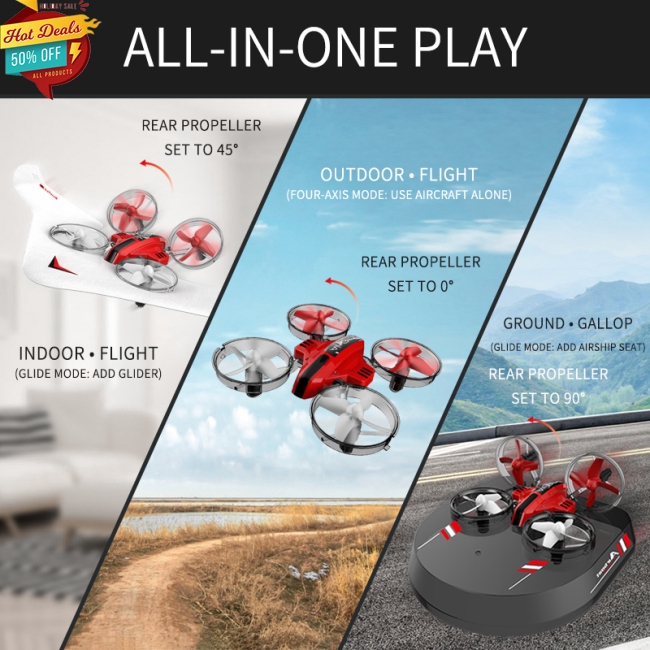 Máy Bay Điều Khiển Từ Xa L6082 3 Chế Độ Kèm Bộ Phụ Kiện