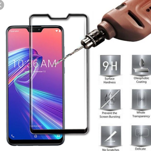 Miếng Kính cường lực 9D Asus Zenfone Max Pro M2 full màn hình, full keo