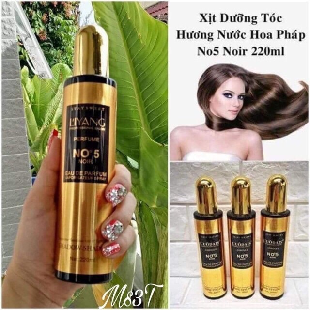 Lọ xịt dưỡng tóc hương nước hoa Pháp No5