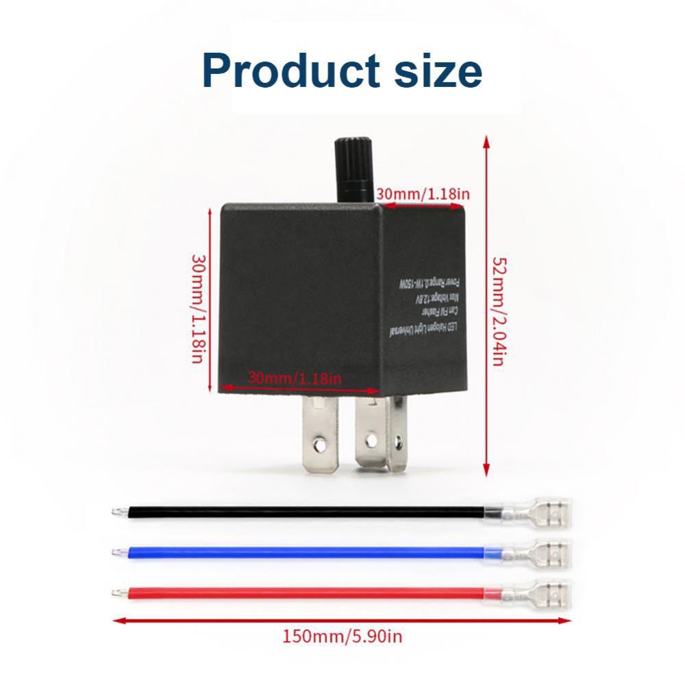 Rơ Le Đèn LED Nhấp Nháy Công Suất Cao Thông Dụng Có Thể Điều Chỉnh Cho Xe Hơi
