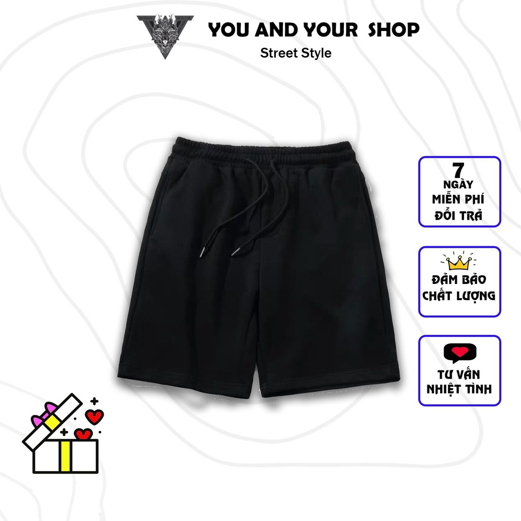 Quần Short ngố YAYSHOP unisex nam nữ chất nỉ da cá thoải mái năng động