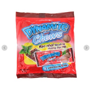 Kẹo mềm Dynamite Chews Choco Mint gói 125g