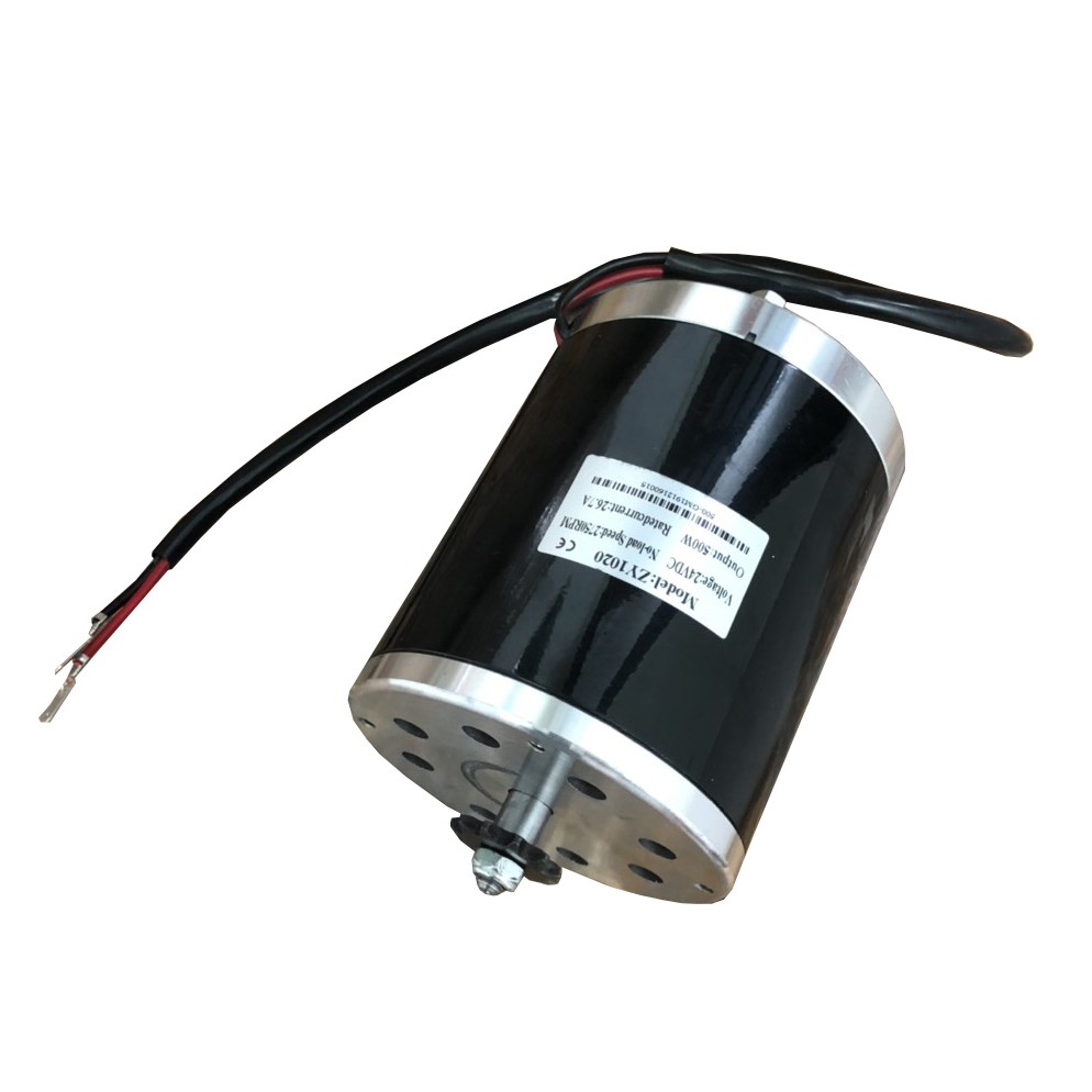 Động cơ 24v 500w chính hãng - motor 24v 500w không giảm tốc