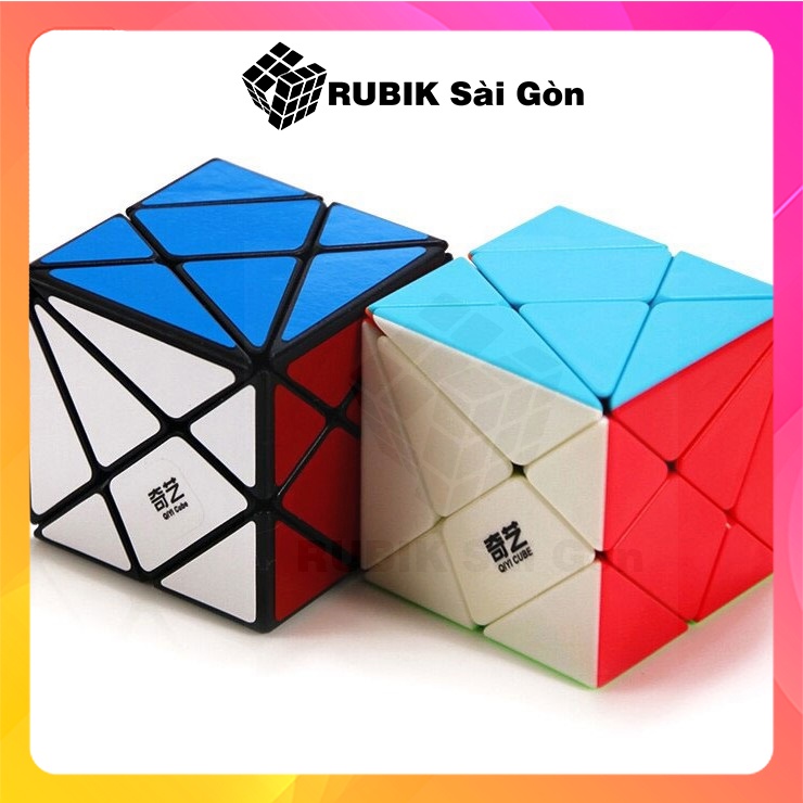 Rubik biến thể Qiyi Axis Cube rubic ma thuật biến dạng kiểu dáng đẹp khó nâng cao xoay mượt trơn giá rẻ