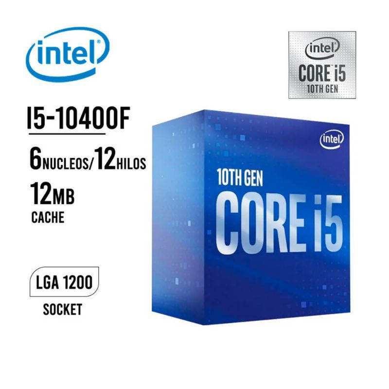 CPU Intel Core i5-10400F  - Socket Intel LGA 1200