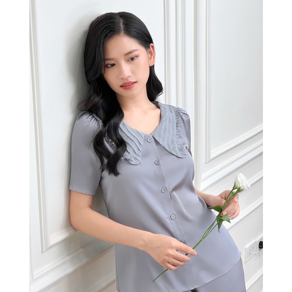 Bộ đồ mặc nhà lụa cao cấp tay ngắn quần dài MIALALA 2276 S0722M1232276