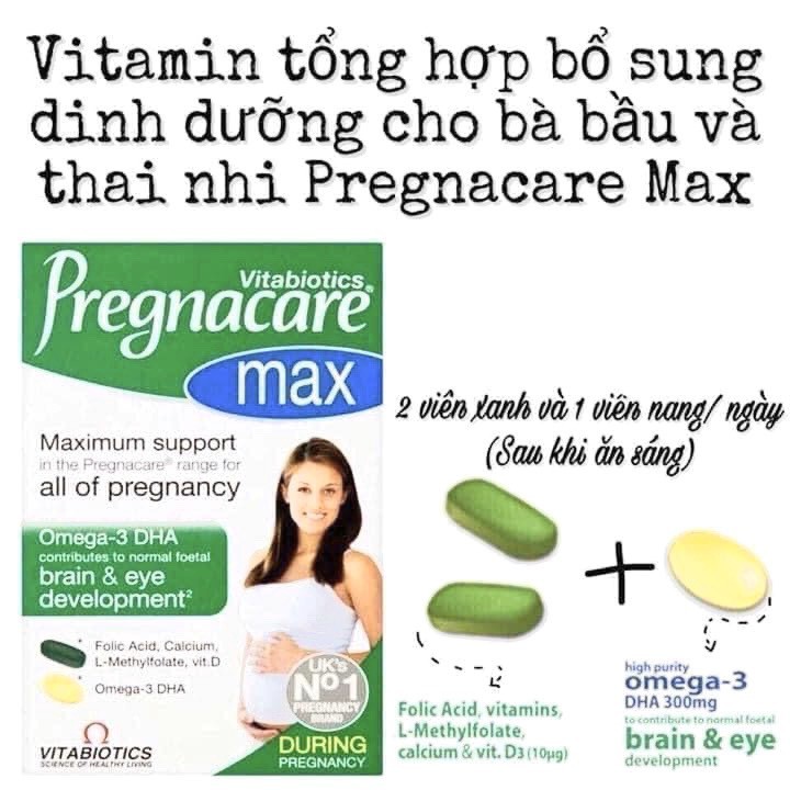 Vitamin tổng hợp Pregnacare Max cho bà bầu