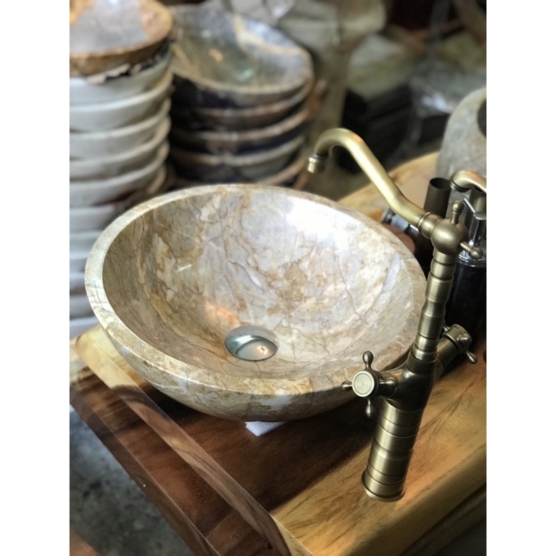 Lavabo đá Vân gỗ tự nhiên | BigBuy360 - bigbuy360.vn