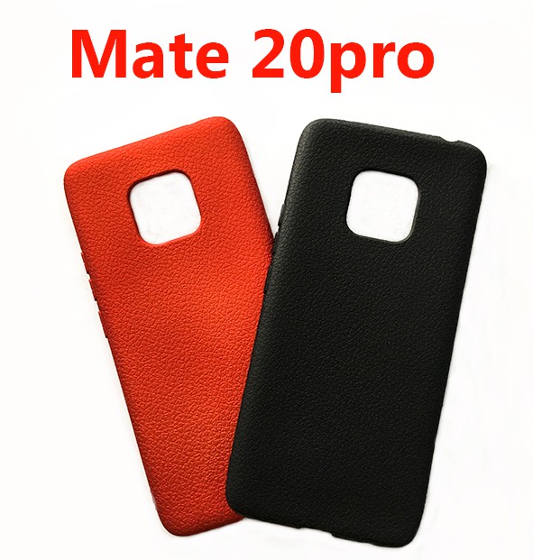 Ốp Lưng Huawei Mate 20Pro – Mate 20 Nhựa Dẻo Vân Da