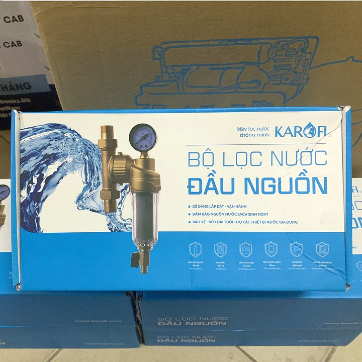 Bộ lọc nước đầu nguồn KAROFI K4A101 - Tuổi thọ đến 10 Năm - Bảo hành chính hãng KAROFI 02 Năm