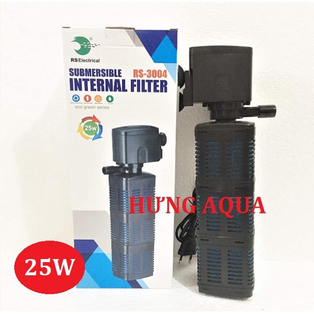 Máy lọc bể cá, máy lọc nước bể cá RS-3002/ 3003/ 3004 đa năng: lọc, tạo luồng, thồi oxy