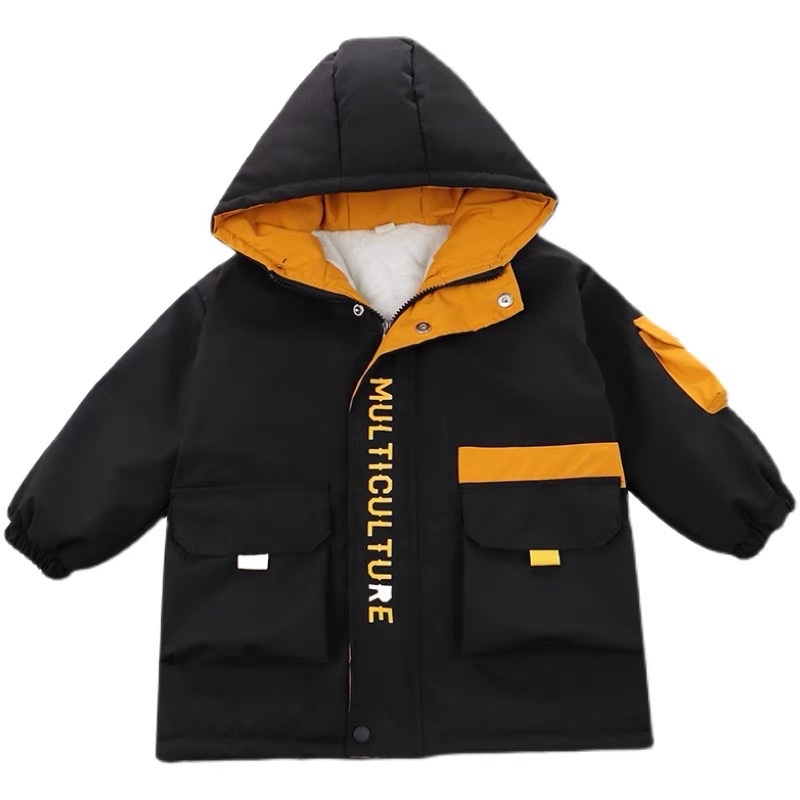 Áo khoác lót lông bé trai