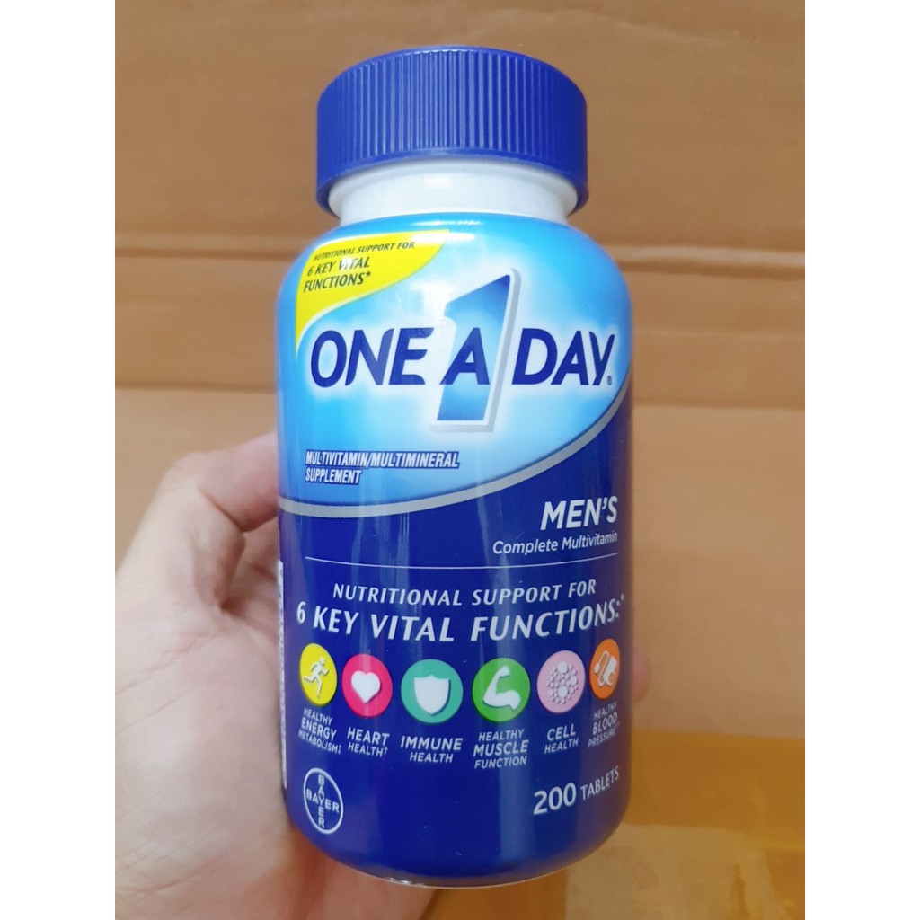 [Chính hãng] Vitamin tổng hợp nam One a day Men's Multivitamin 300 viên, 200 viên, 100 viên từ Mỹ dưới 50 tuổi và 50+