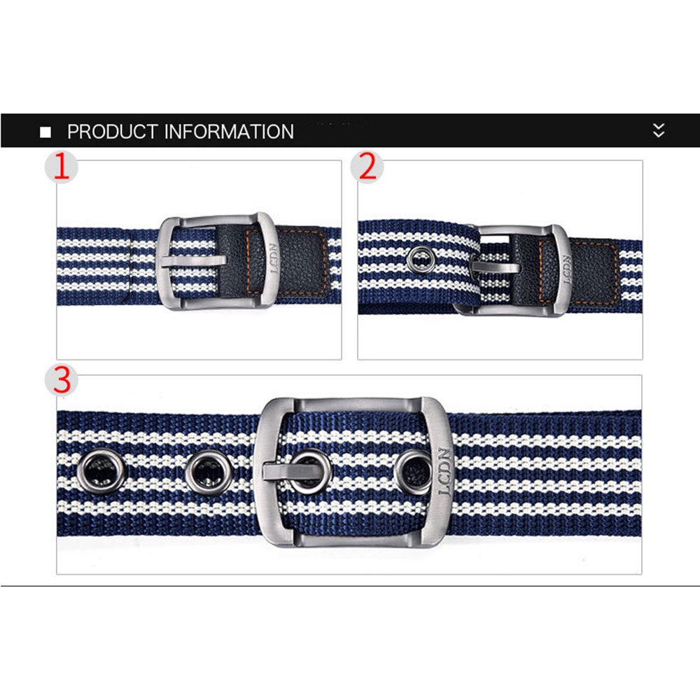 SmileFairyCC【COD &amp; Hàng Có Sẵn】Thắt Lưng Vải canvas 2021 Có Thể Điều Chỉnh Kích Thước Cho Nam