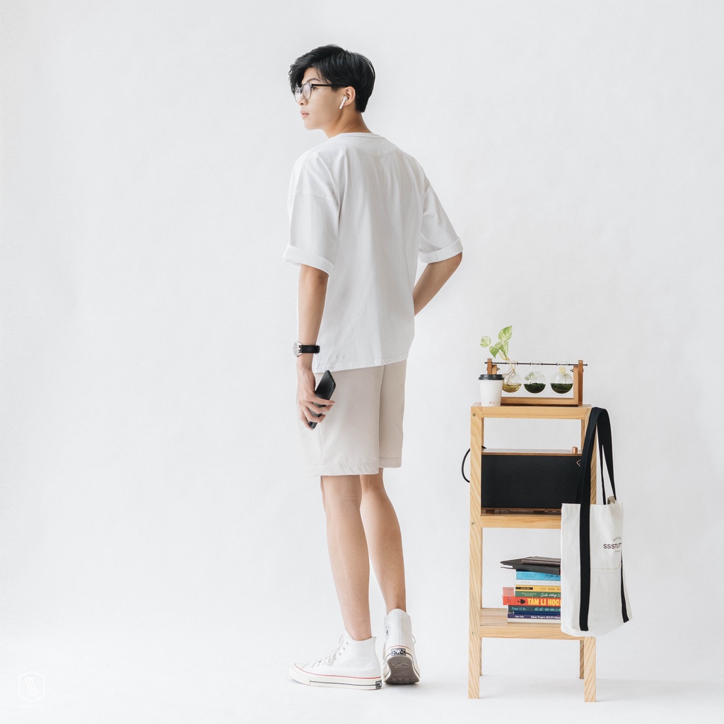 Áo thun ngắn tay Unisex cổ tròn có túi ngực thêu hoạ tiết thuyền SSSTUTTER thoáng mát thấm mồ hôi Try Tee | BigBuy360 - bigbuy360.vn