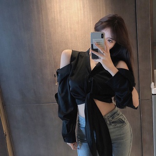 ÁO SƠ MI XOẮN EO KHOÉT VAI (S0647)