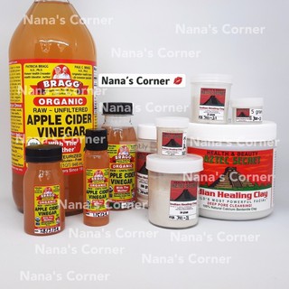 Combo Mặt Nạ Đất Sét AZTEC và Giấm Táo BRAGG : Làm Sáng Da Giảm Mụn