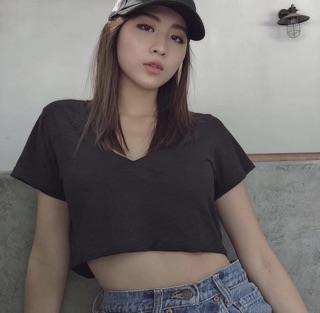 Áo croptop cổ tim Heart Croptop