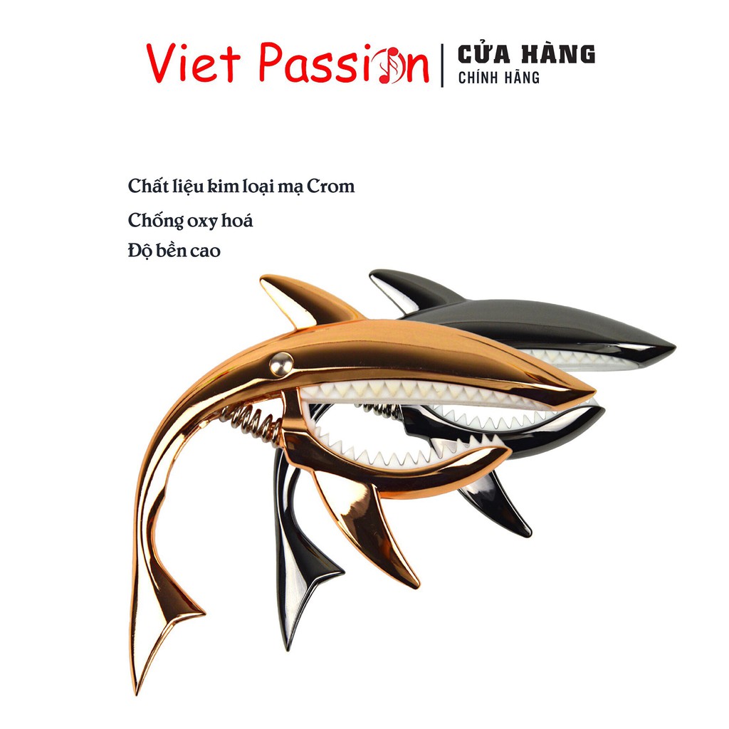 Capo guitar cá mập VietPassion cao cấp dành cho đàn ghita classic, acoustic