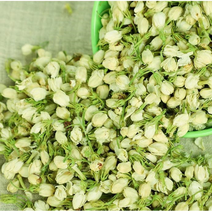 Nụ hoa nhài trắng sáng 500g - 1kg (Trà Kusaki) Trà nụ hoa nhài sấy khô làm trà dưỡng nhan, trà giảm cân
