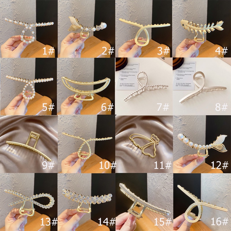 [Hàng Mới Về] Bộ 32 Kẹp Tóc Đính Đá Và Ngọc Trai Nhân Tạo Thời Trang