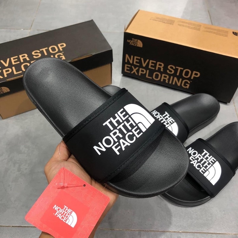 Dép quai ngang The North Face Base Camp Black Slide III màu đen | PiuPiu Authentic