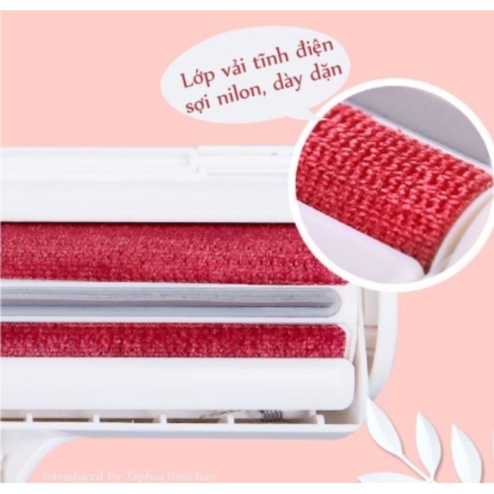 *Hoả tốc* Cây lăn lông chó mèo - Lăn tĩnh điện hút sạch lông thú cưng trên giường chăn đệm, ghế sofa. Lược chải lông