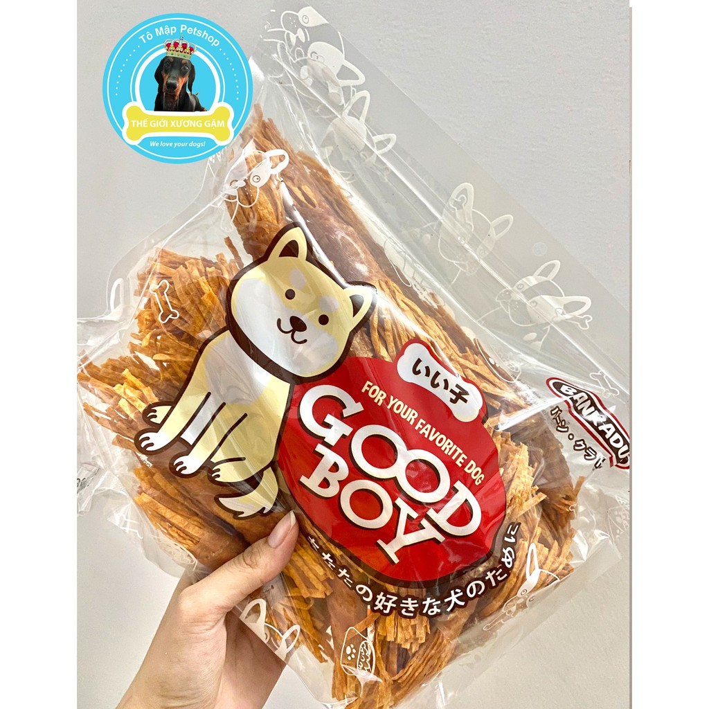 SNACK GÀ JERKY CUỘN SỢI CUA GOODBOY