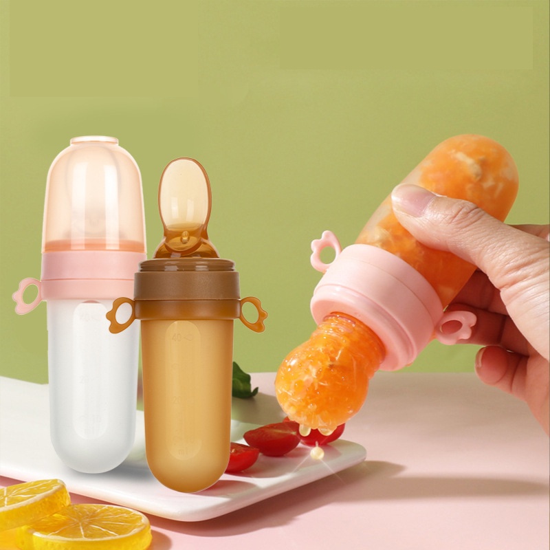Bình Ăn Dặm Có Muỗng Đa Năng Tiện Dụng Cho Bé Sơ Sinh
