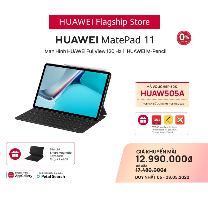 Máy Tính Bảng Huawei MatePad 11 | Màn Hình FullView 120 Hz | HUAWEI M-Pencil