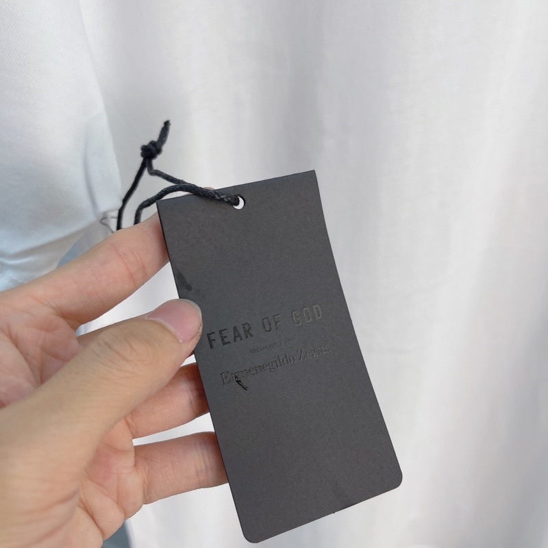 ⚡️[Nomar Quality] - Áo Tee FOG FEAR OF GOD x Z.E.G.N.A in White, Áo thun FOG