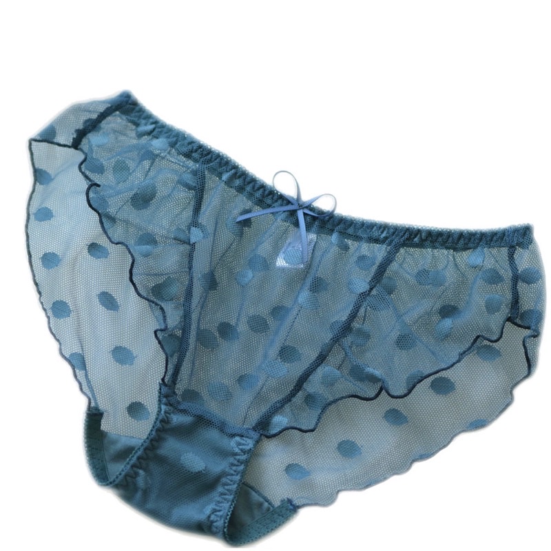 Quần lót nữ voan bèo chấm bi cực Sexy , quần lót lưới mỏng dễ thương