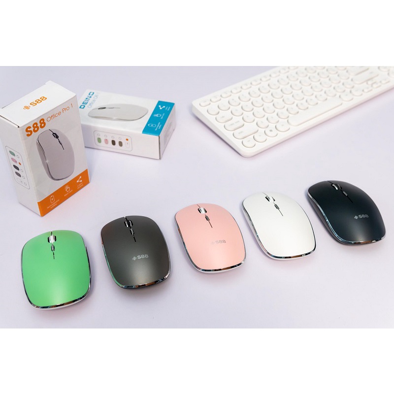 Chuột Không Dây Sạc Pin Deino OFi 1 / S88 Pro 1 / Chuột Không Dây Office Wireless V3 - BH 24 tháng 1 đổi 1 - Chính hãng