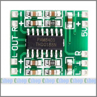 Mạch khuyếch đại âm thanh stereo 2 kênh 2x3w pam8403