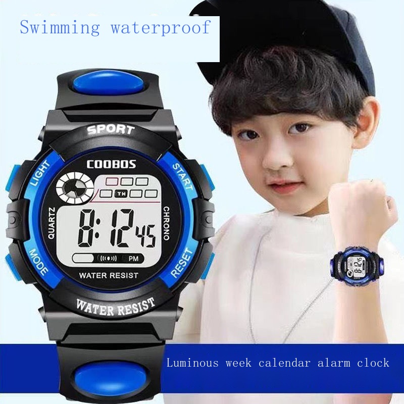 Đồng Hồ Điện Tử Chống Thấm Nước Và Rơi Cho Bé Trai Trung Học