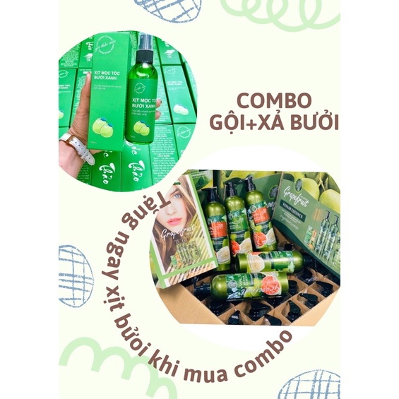 COMBO CẶP DẦU GỘI DẦU XẢ GRAPEFRUIT PLUS 850ML