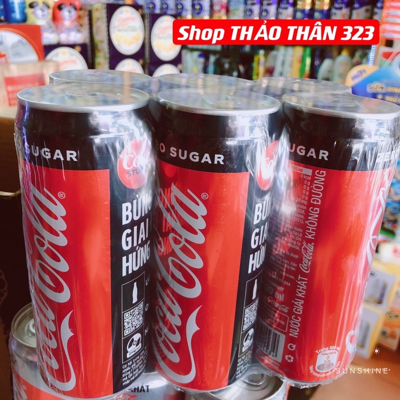 Nước Ngọt Coca-Cola Có Ga / Pepsi Zero (1 Lốc x 6 Lon)