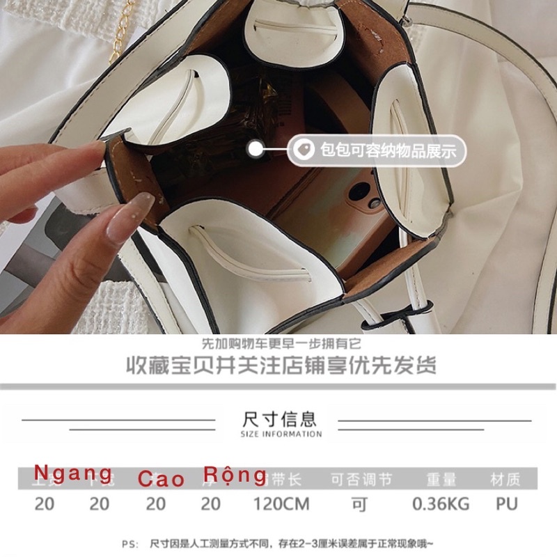 Túi xách bánh ú tam giác đeo chéo quai xách đủ màu hot 2022